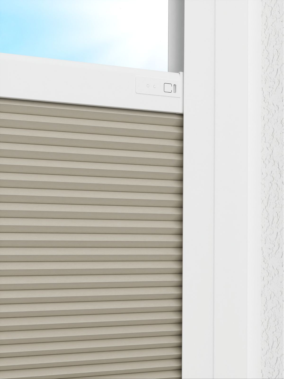 Detailansicht LYSEL HOME Dubbele Plissé 001A Alba LI