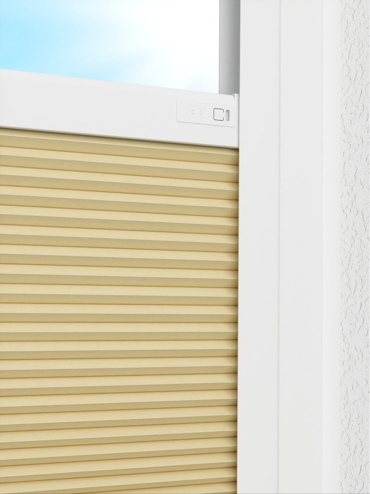 Detailansicht LYSEL HOME Dubbele Plissé 031A Alba LI