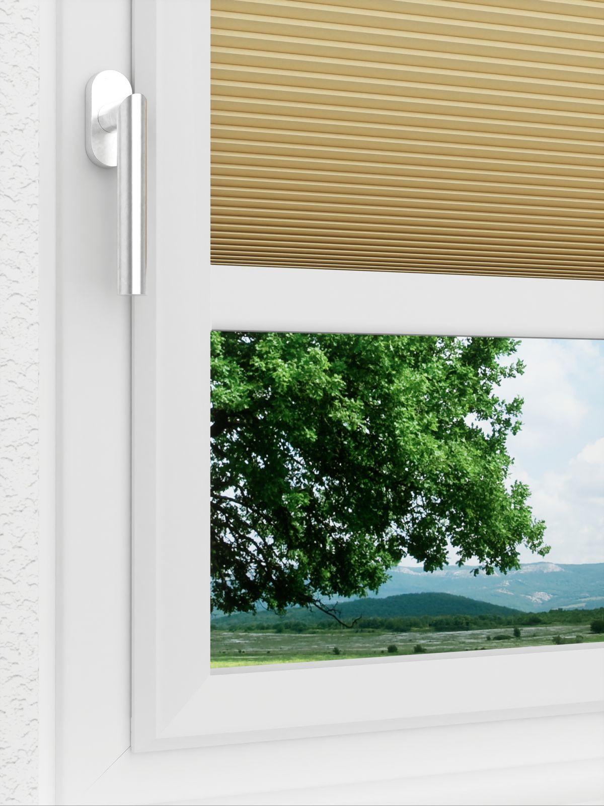 Detailansicht LYSEL HOME Dubbele Plissé 031A Alba LI