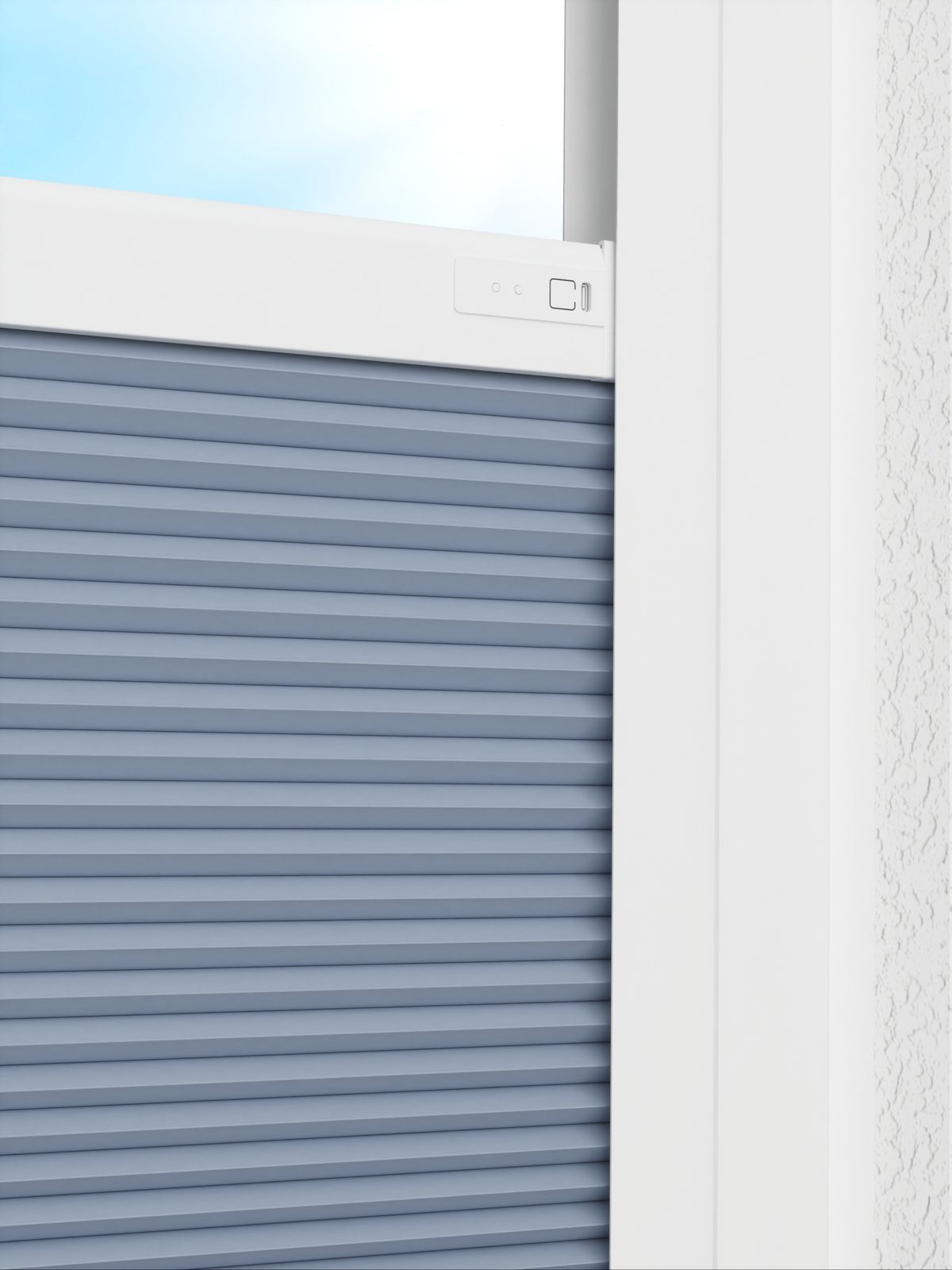 Detailansicht LYSEL HOME Dubbele Plissé 029A Alba LI