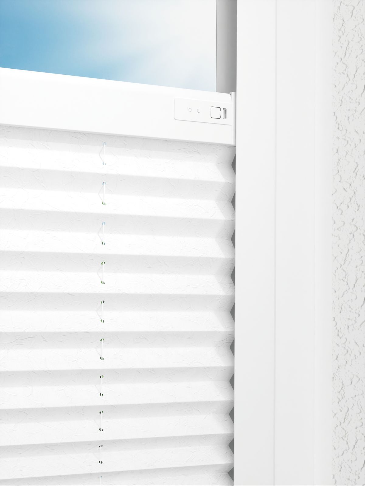 Detailansicht LYSEL HOME plissé 124B Abelia Pearl