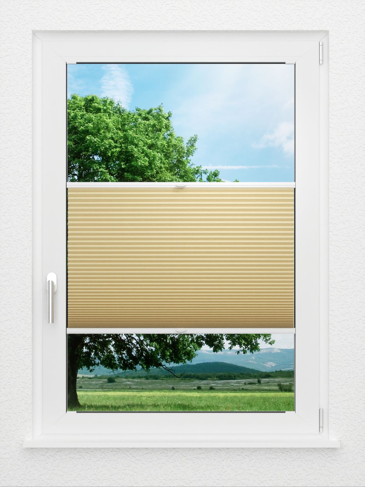 Detailansicht LYSEL HOME Dubbele Plissé 031A Alba LI