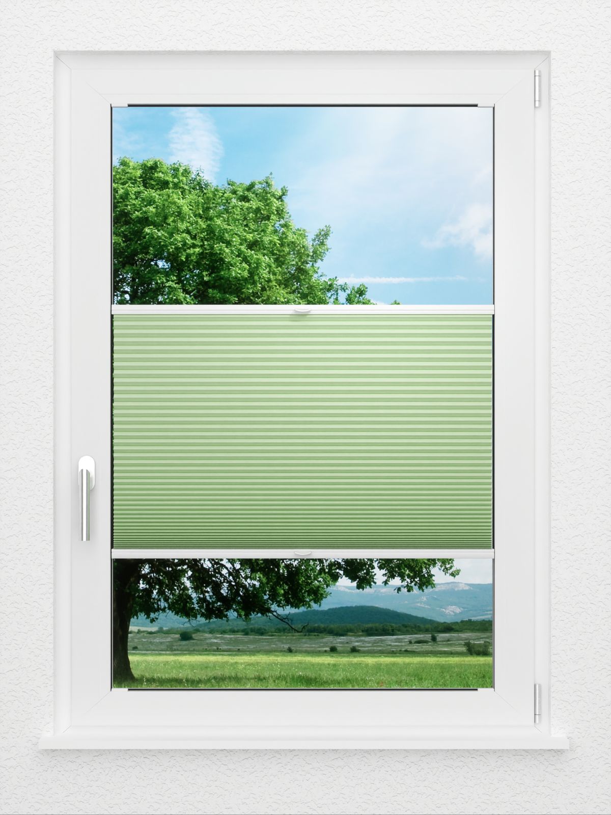 Detailansicht LYSEL HOME Dubbele Plissé 027A Alba LI