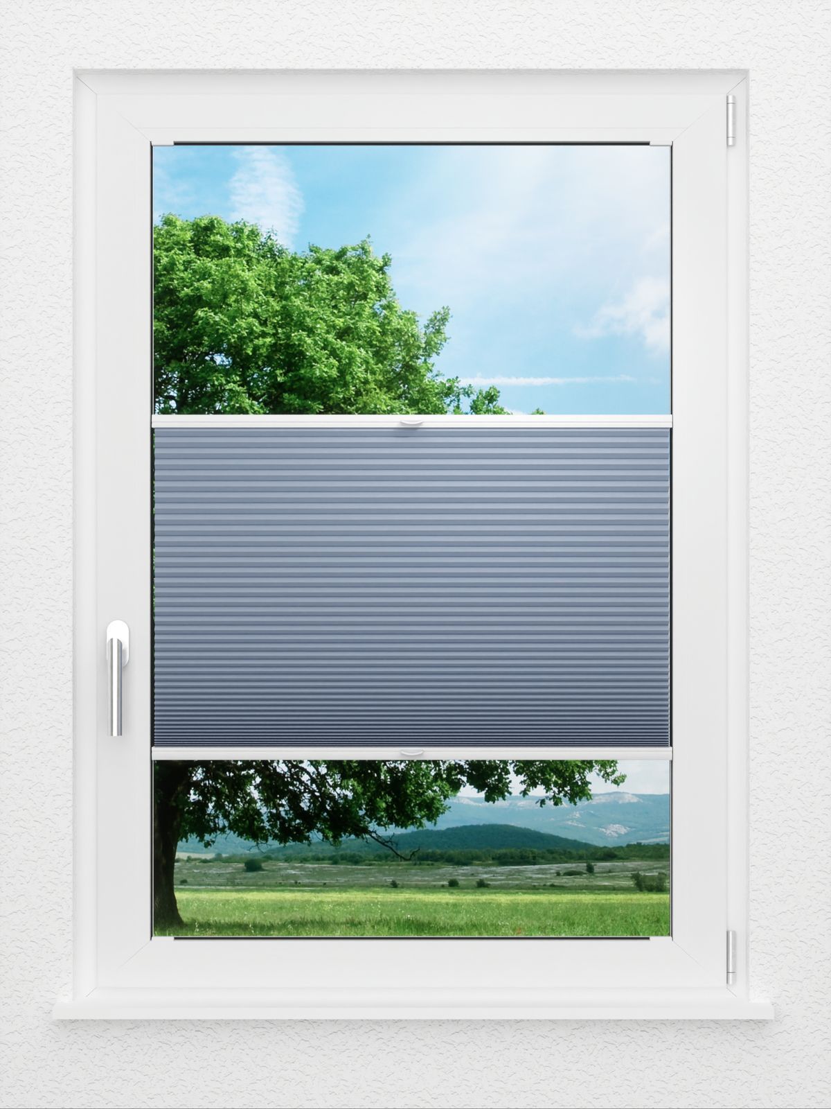 Detailansicht LYSEL HOME Dubbele Plissé 029A Alba LI