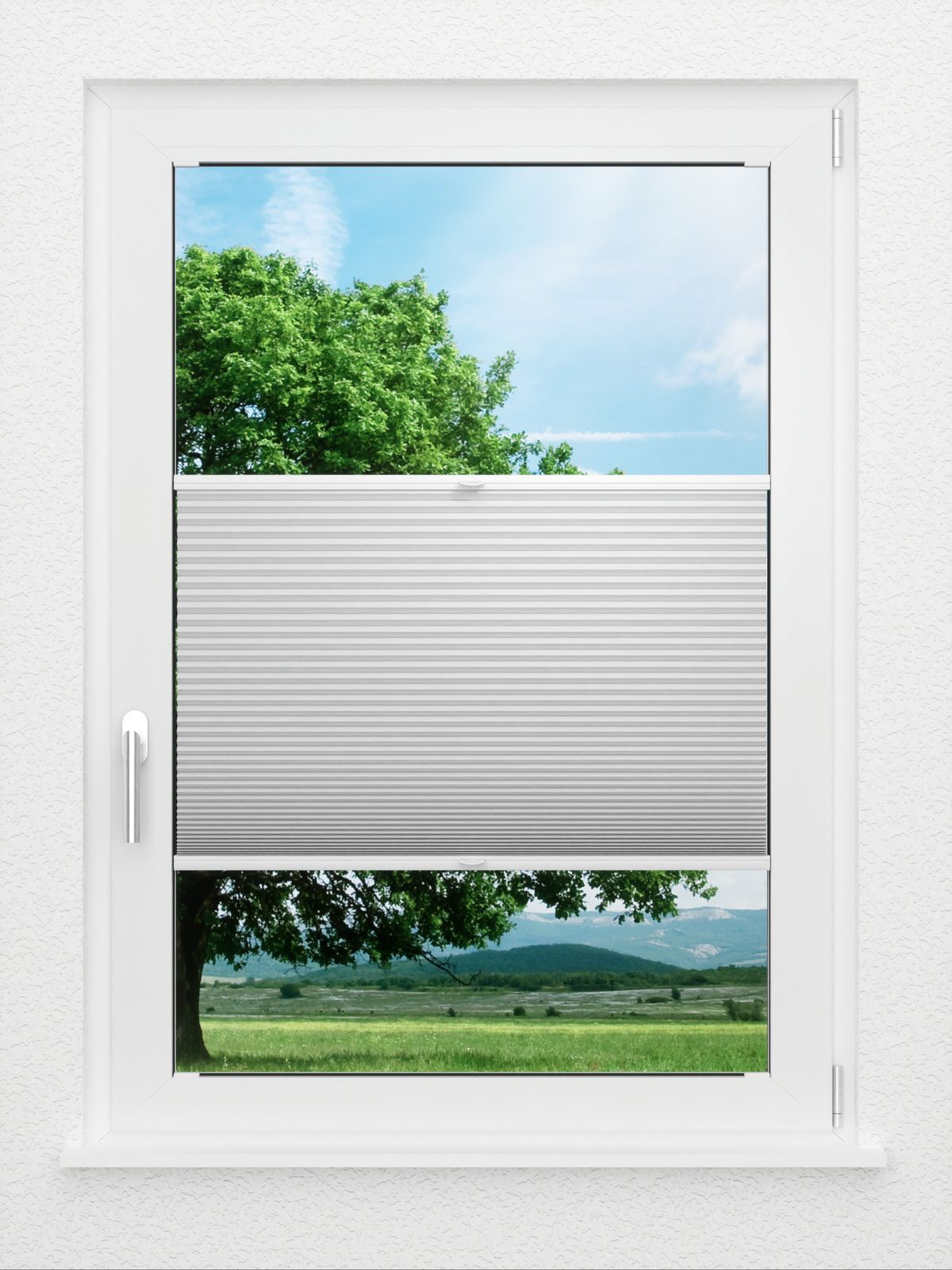 Detailansicht LYSEL HOME Dubbele Plissé 003A Alba LI