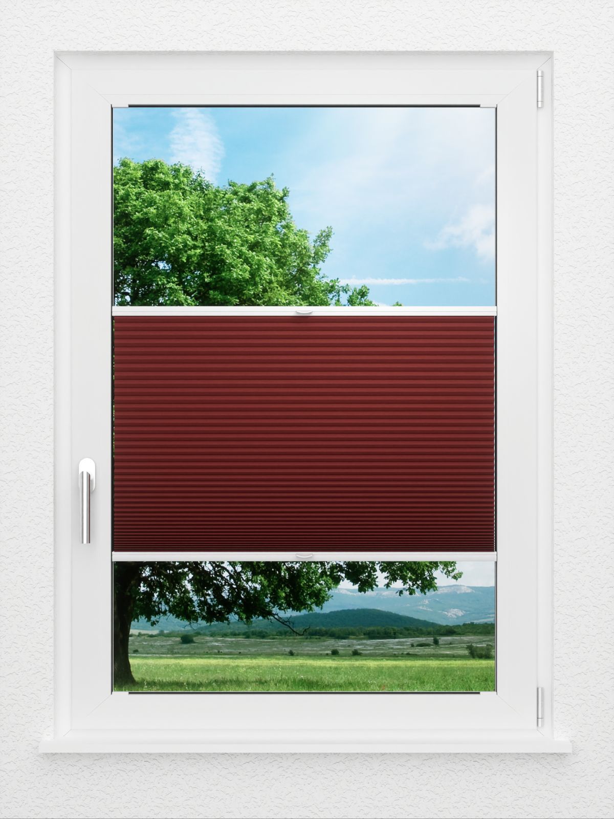 Detailansicht LYSEL HOME Dubbele Plissé 028A Alba LI