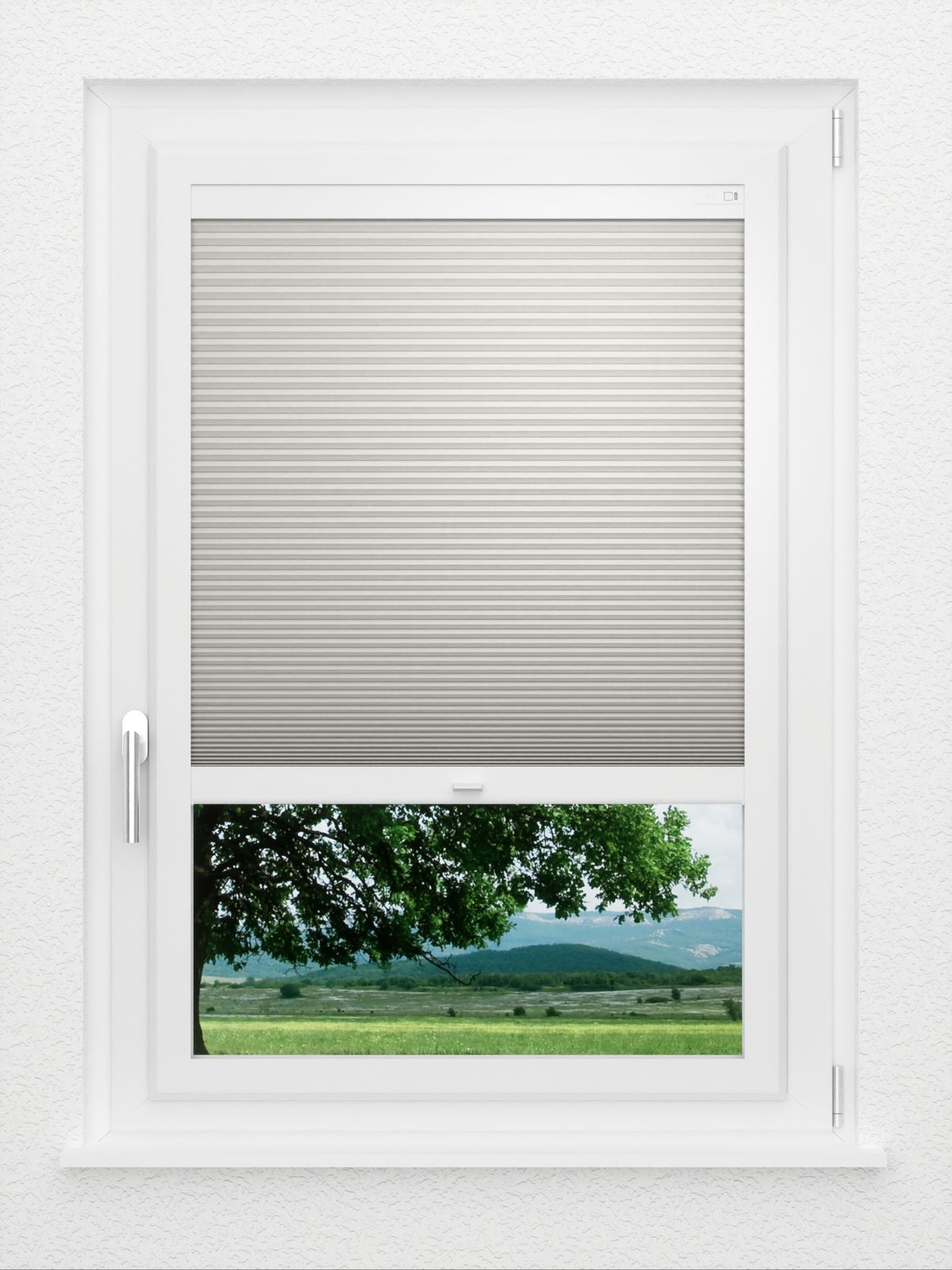 Detailansicht LYSEL HOME Plissee 019A Calluna Wabe