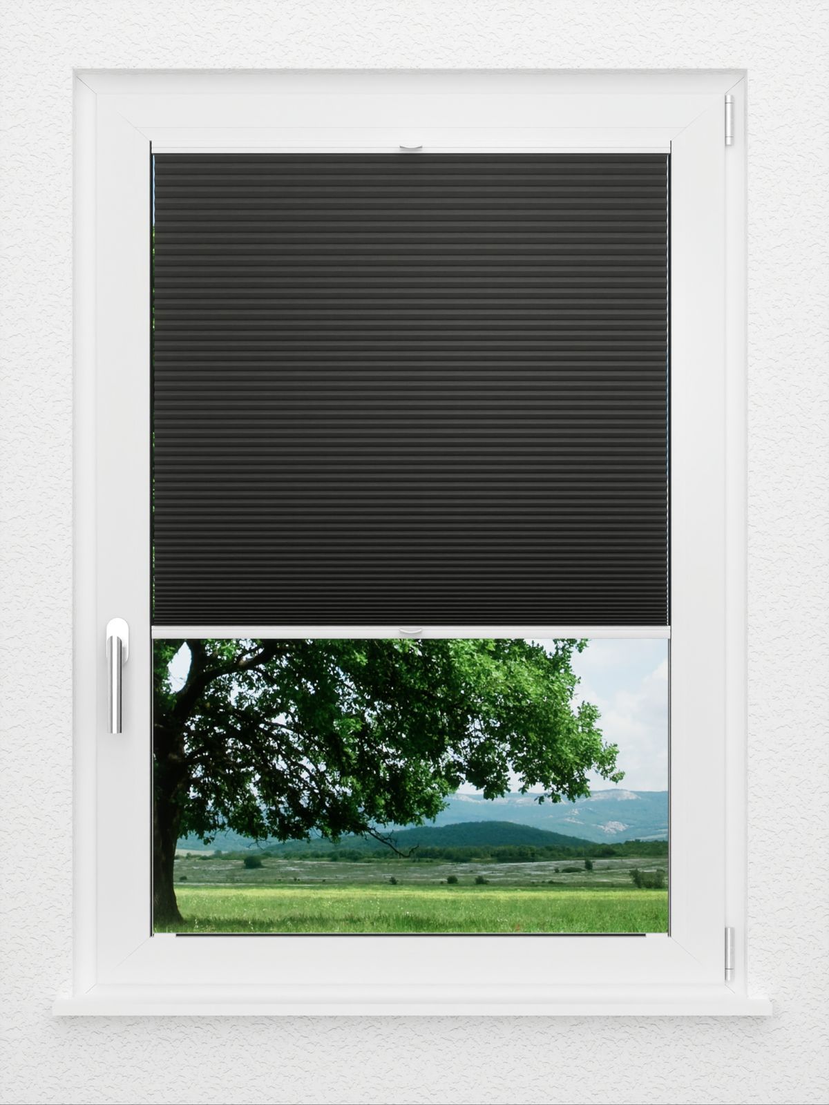 Detailansicht LYSEL HOME Plissee 018A Calluna Wabe