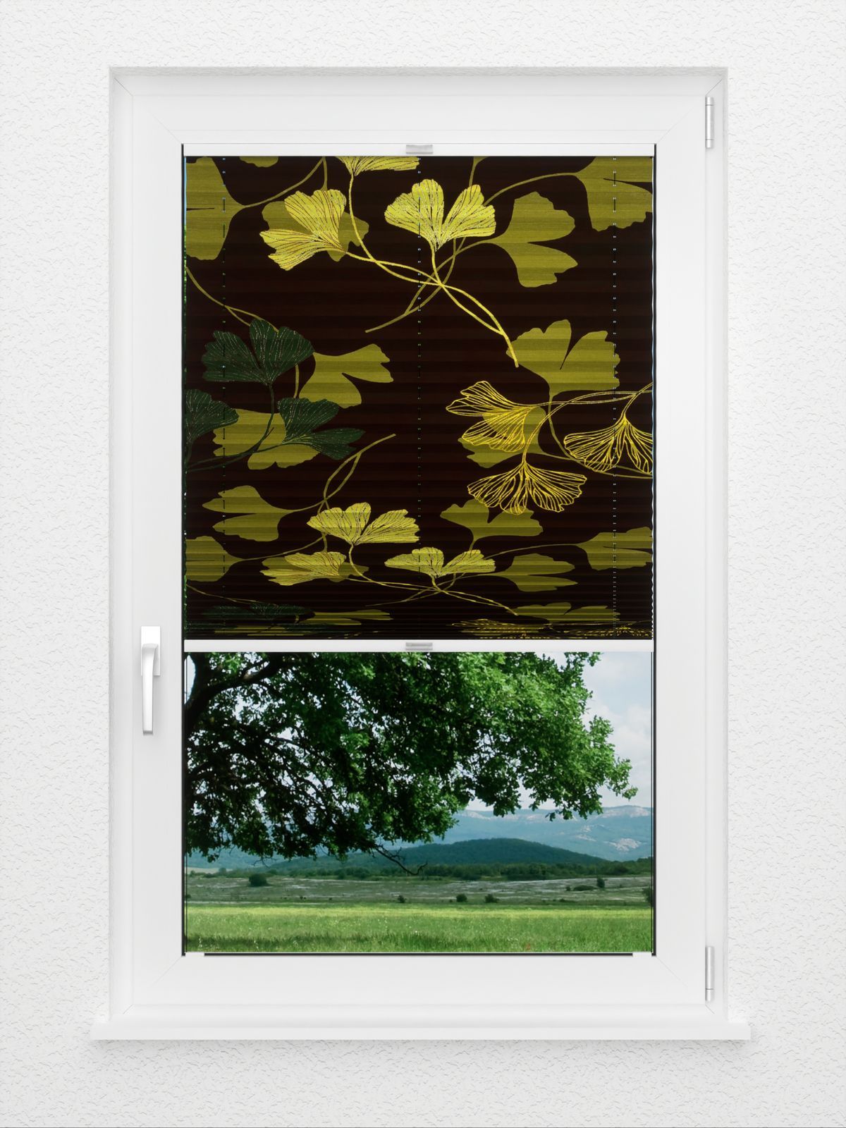 Detailansicht Plissé Ginkgo Night 8770.5020