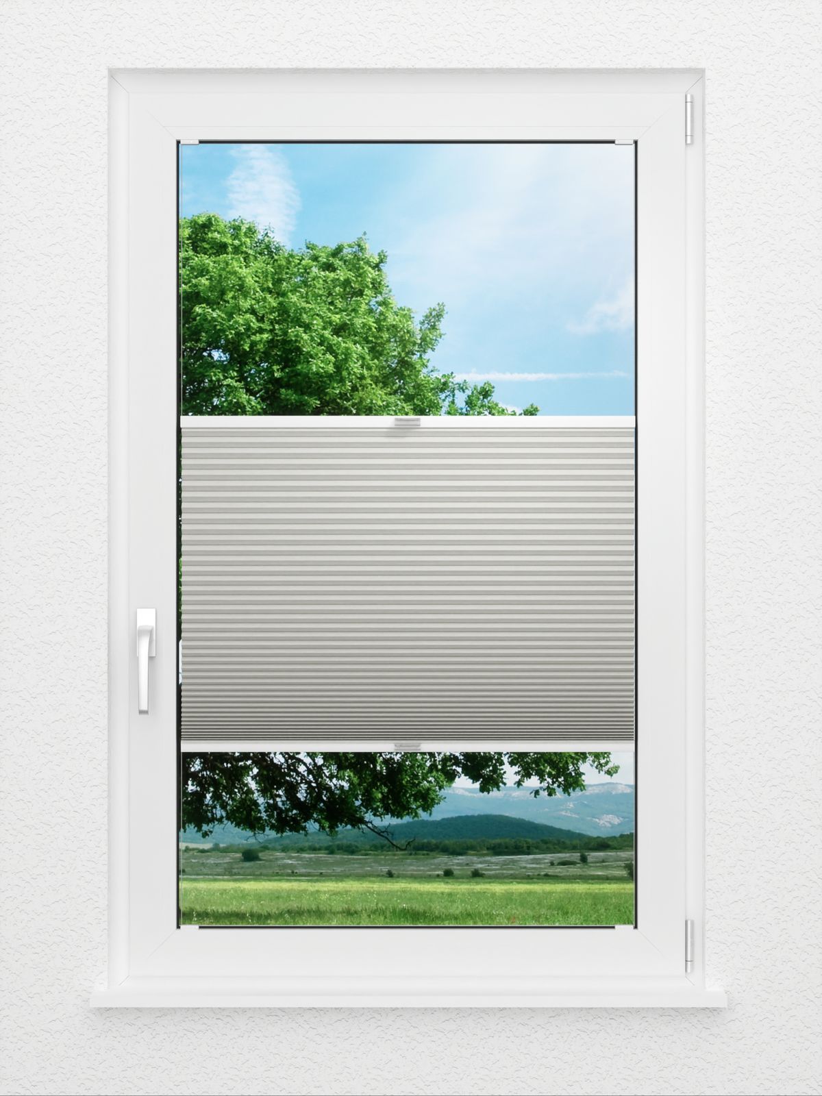 Detailansicht Dubbele Plissé Shade Comb 8013.6254