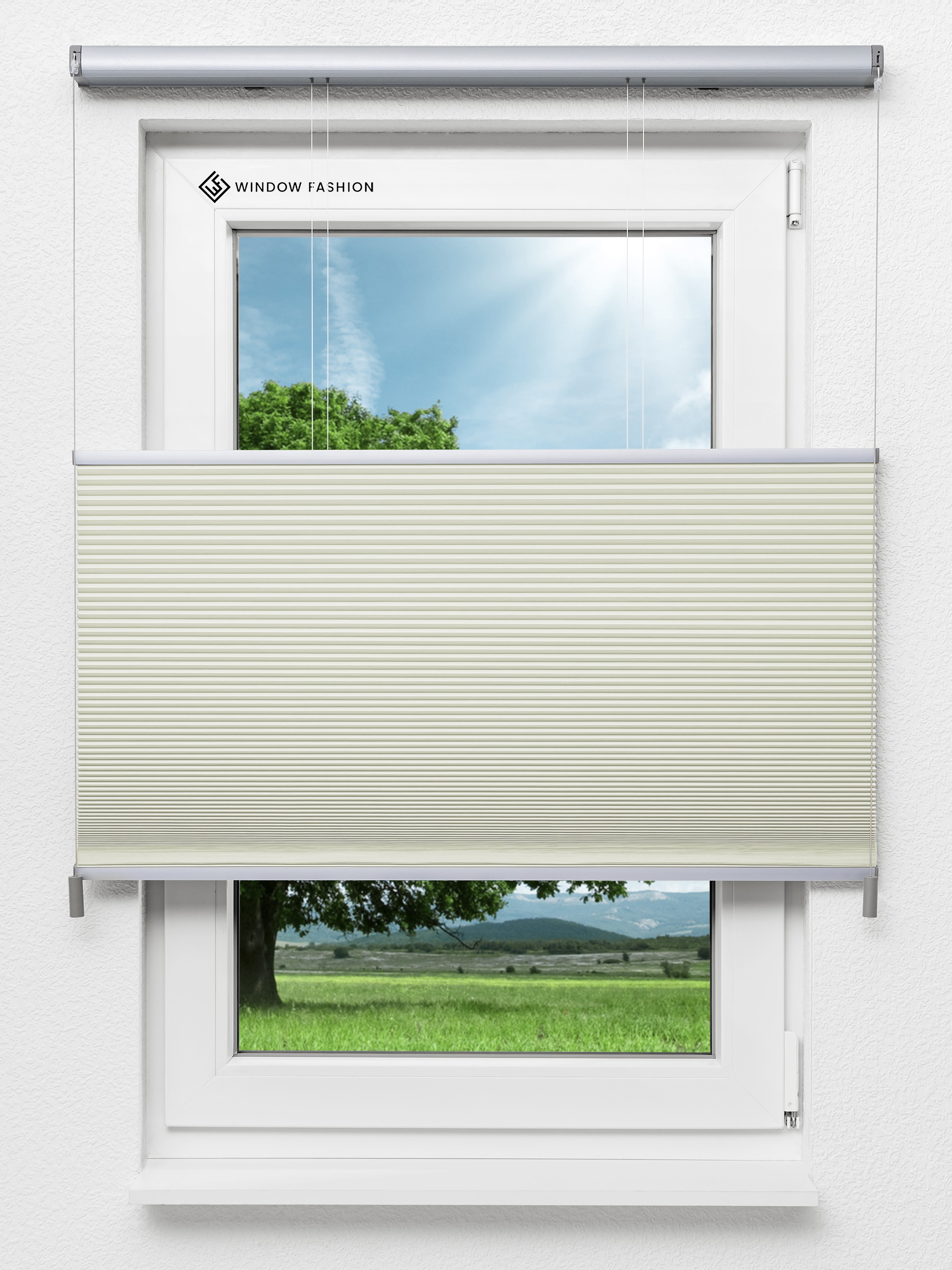 Detailansicht Dubbele Plissé Shade Comb 8020.9156