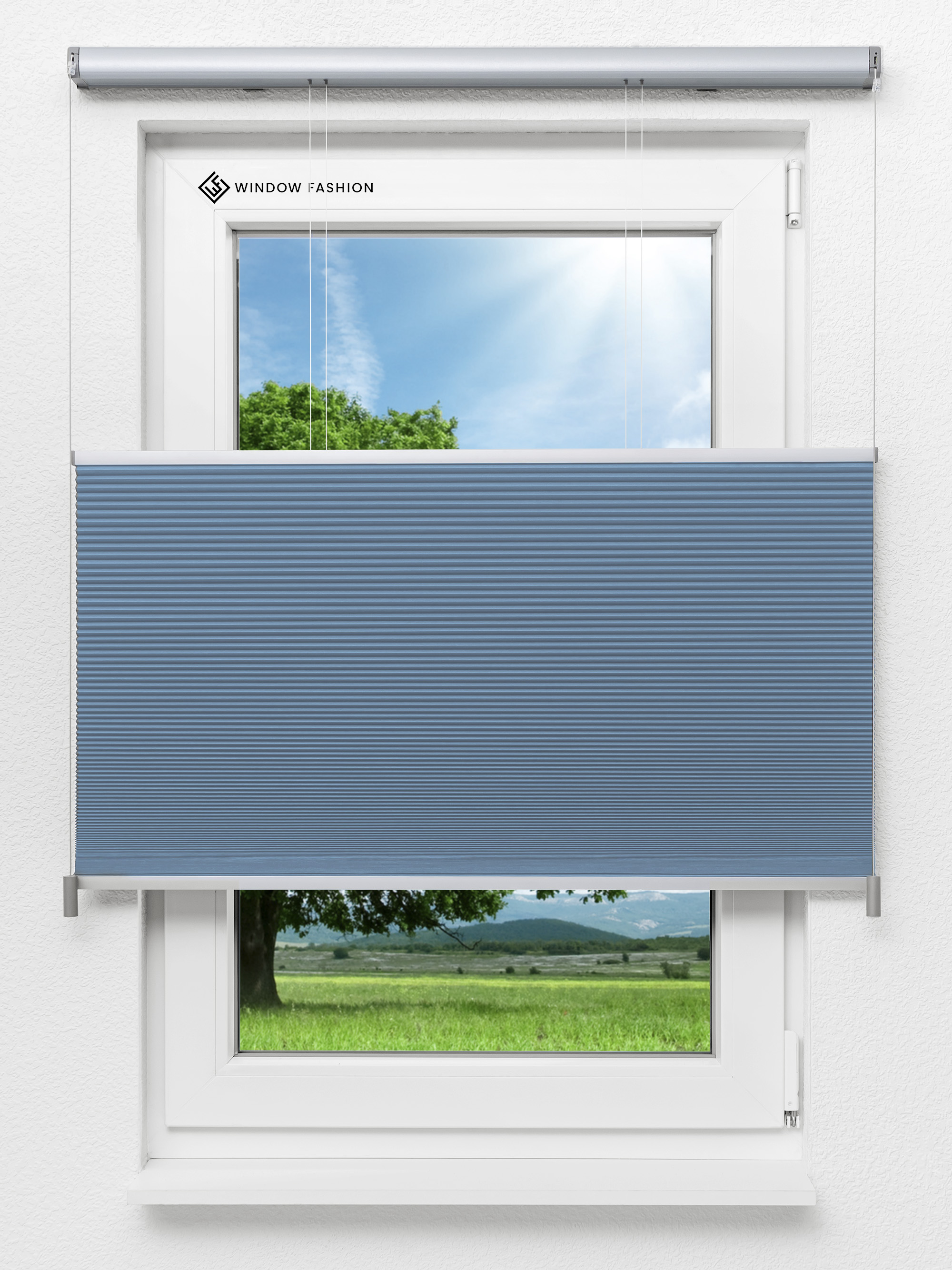 Detailansicht Dubbele Plissé Shade Comb 8060.5053