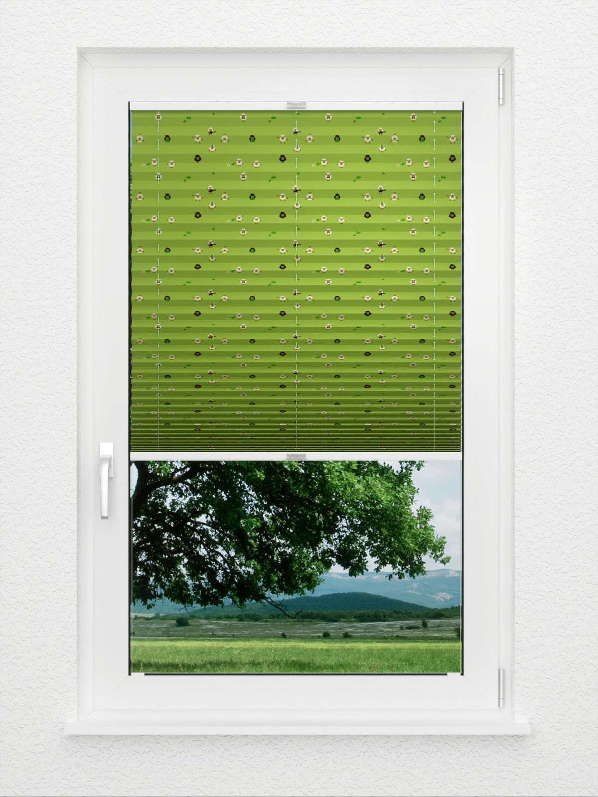 Detailansicht Plissé Schaap groen 3406.6255