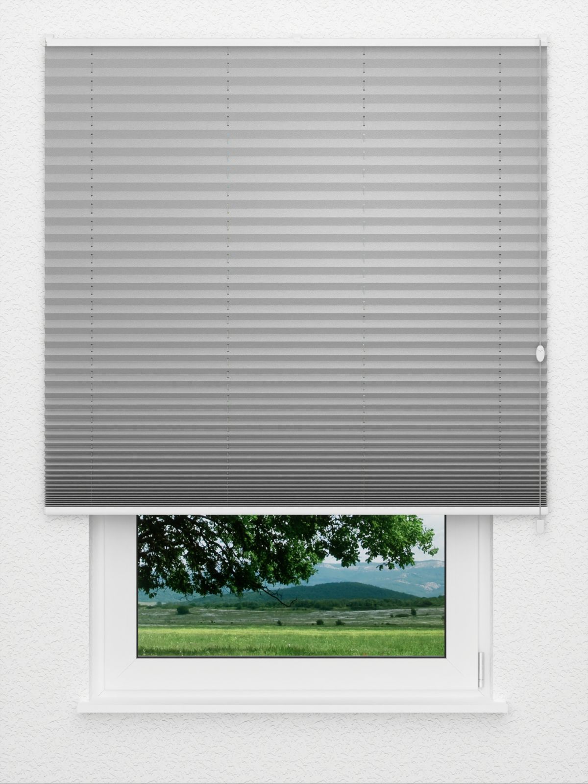 Detailansicht Plissé crepe donker 4209.0812