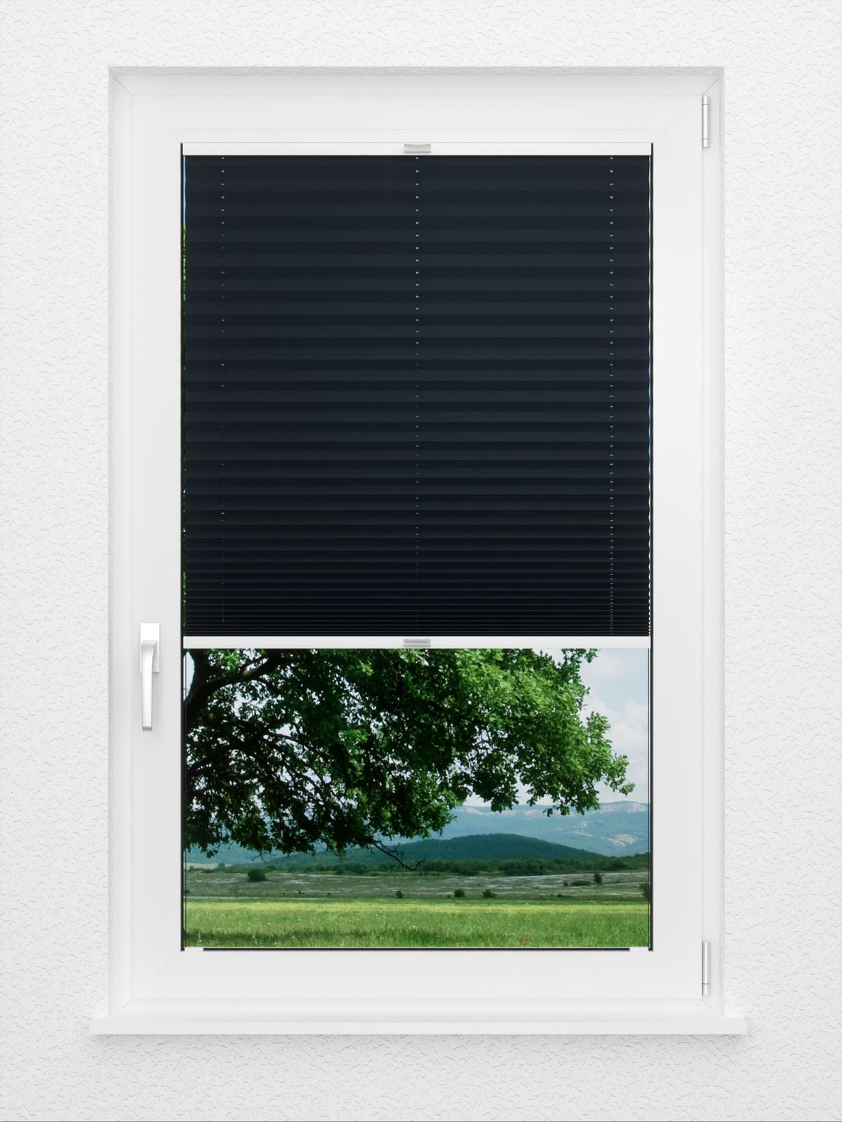 Detailansicht Plissé crepe Black Out 4125.4259