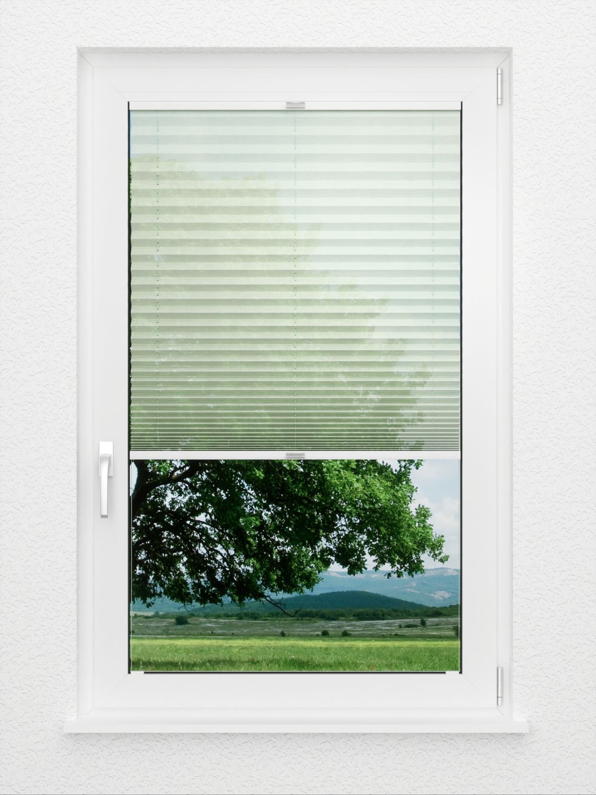 Detailansicht Plissé Groen Licht 5106.5040